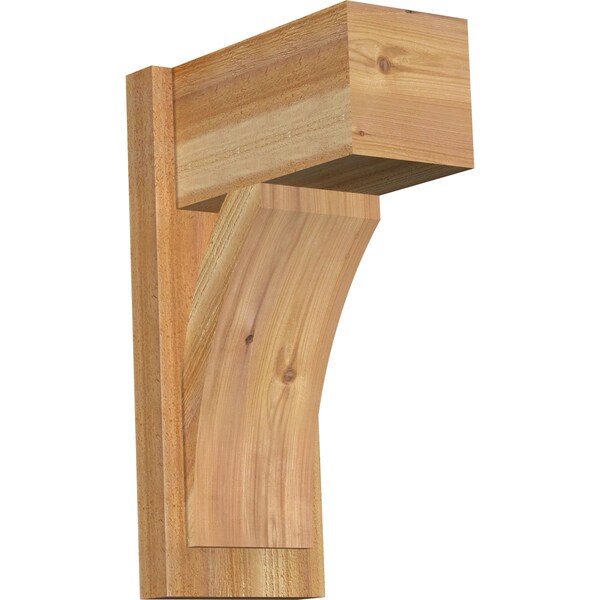 Ekena Millwork Thorton Block Rough Sawn Outlooker, Western Red Cedar, 8"W x 14"D x 22"H OUT08X14X22THR05RWR - main